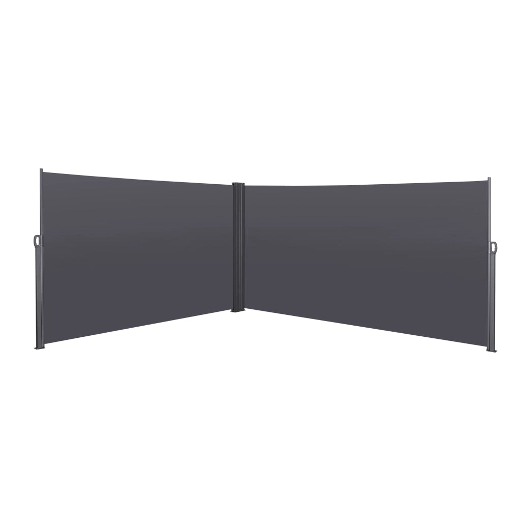 Tenda Laterale Retrattile per Balcone e Giardino ¨C MINIMAL ¨C Grigio, Impermeabile, 180x600 cm