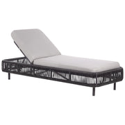 Lettino da giardino per esterni Naturale e Beige PE Rattan Alluminio Tessuto Poliestere Cuscino regolabile Schienale reclinabile