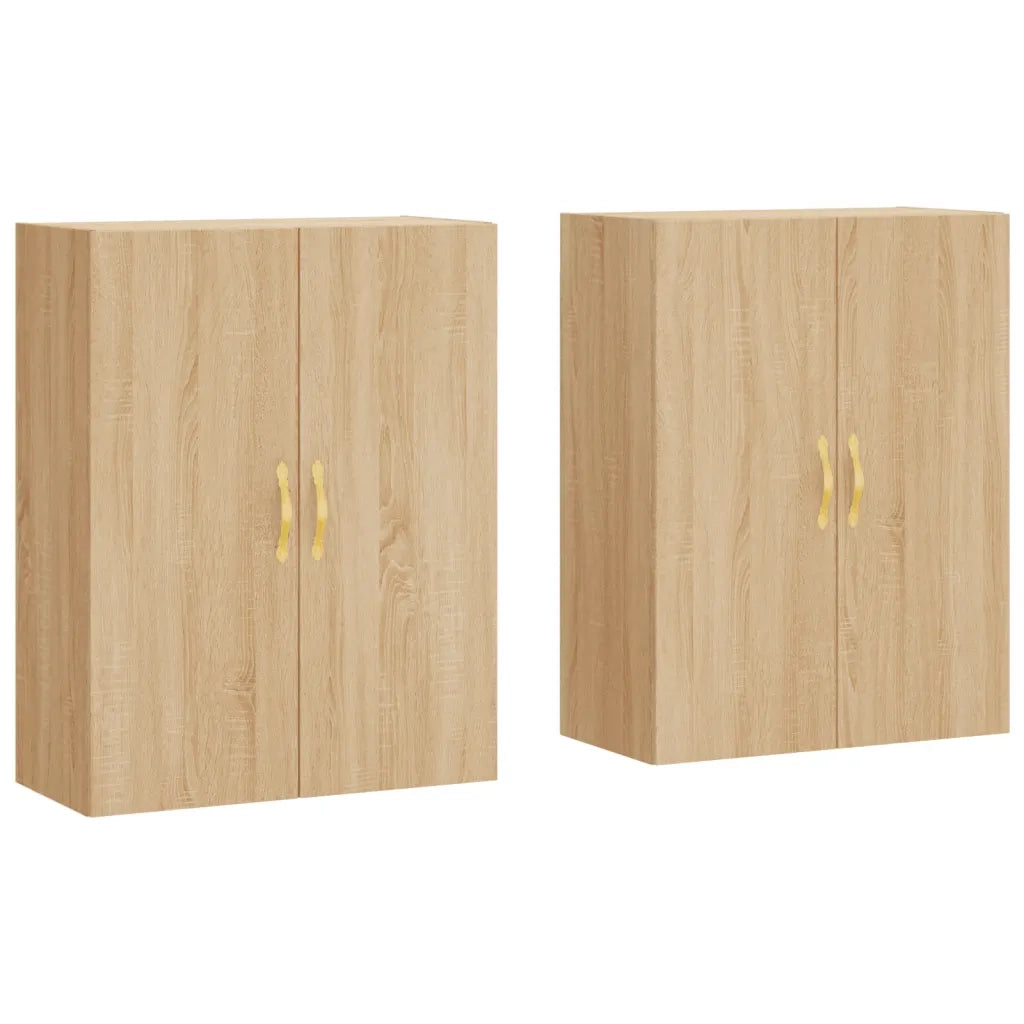 Mobili a Parete 2 pz Rovere Sonoma 69,5x34x90 cm 3195606