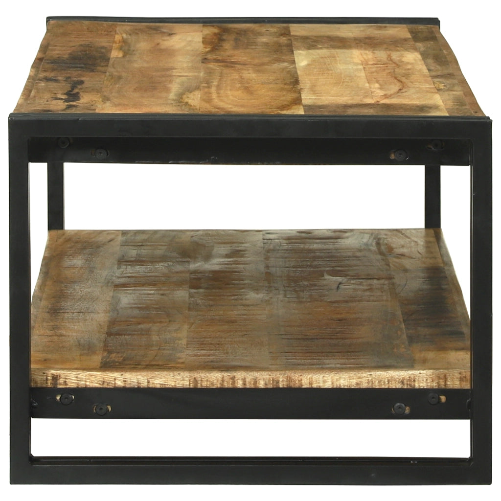 Tavolo da CaffÃ¨ 120x50x38 cm Legno Massello di Mango Grezzo