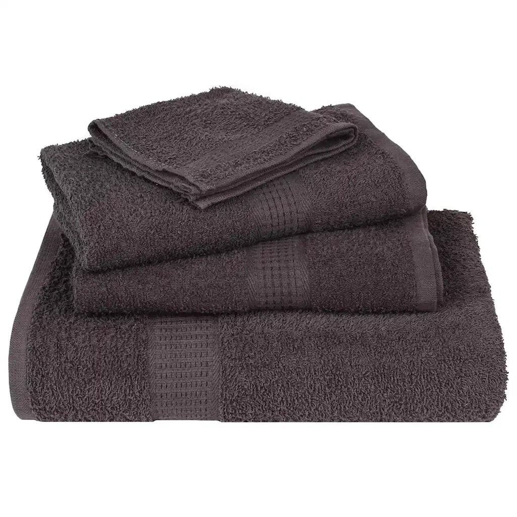 Asciugamani da doccia FROGN 10 pz Antracite 70x140 cm 360 g/m² 136687