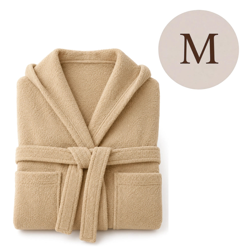 Satoka, Accappatoio 100% Cotone con Cappuccio, Bianco Crema