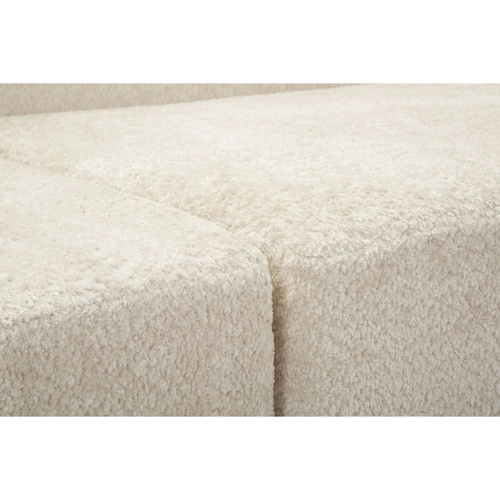 Divano Letto VKH1116, Bianco, Spugna, 238x92x78 cm