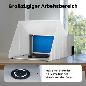 Cabina di aspirazione per verniciatura ad aerografo 4 m³/min Aspiratore vernice