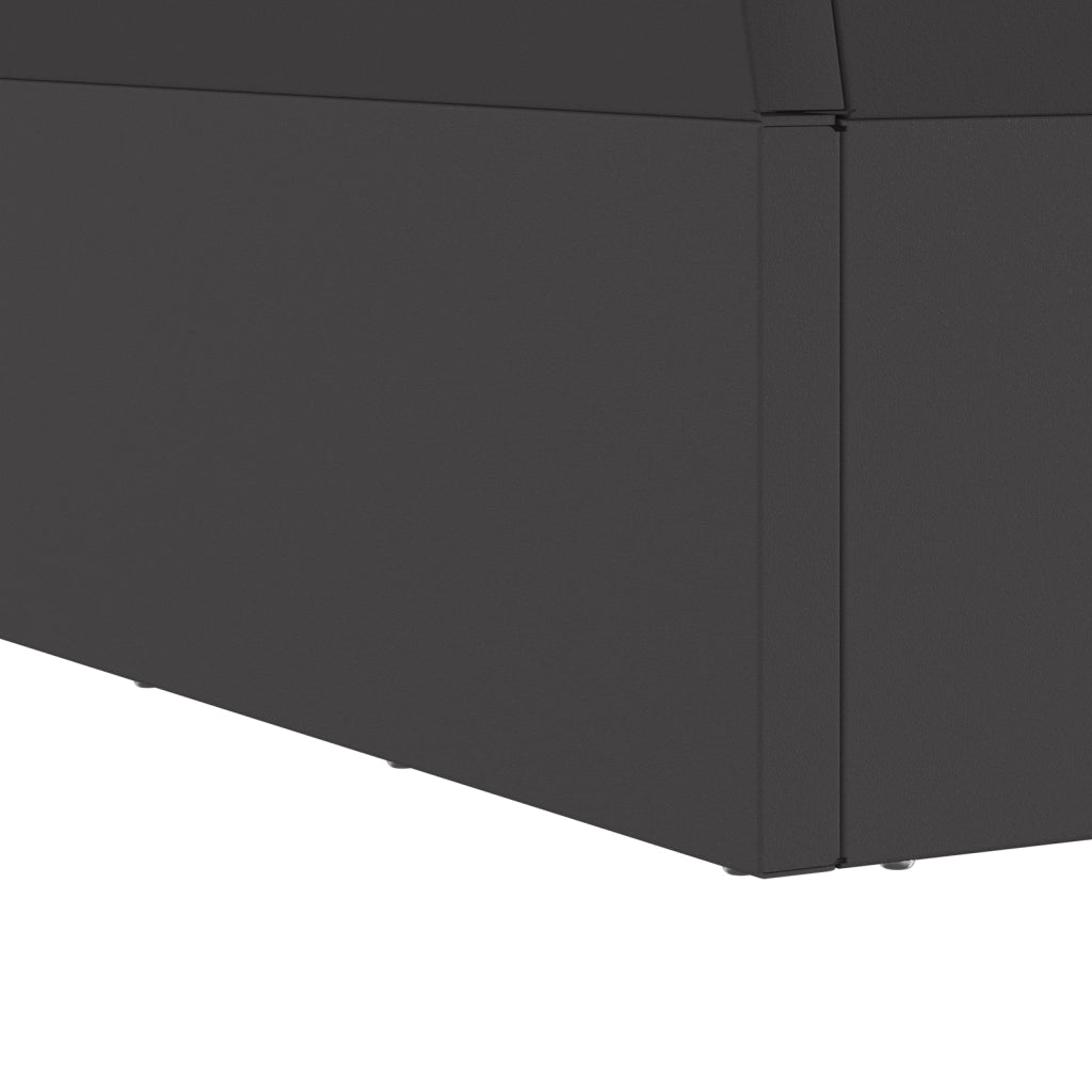 Focolare Quadrato Nero 60x60x35 cm in Acciaio