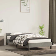 Giroletto senza Materasso-Struttura Letto Grigio Chiaro 90x190 cm Velluto 912498
