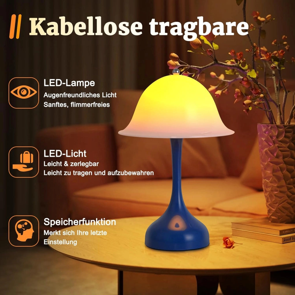 ZMH Lampada da tavolo LED wireless USB ricaricabile per camera letto