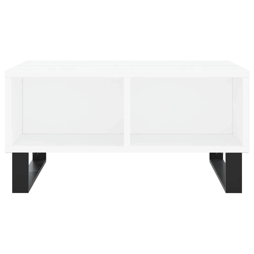 Tavolino da Salotto Bianco 60x60x30 cm in Legno Multistrato