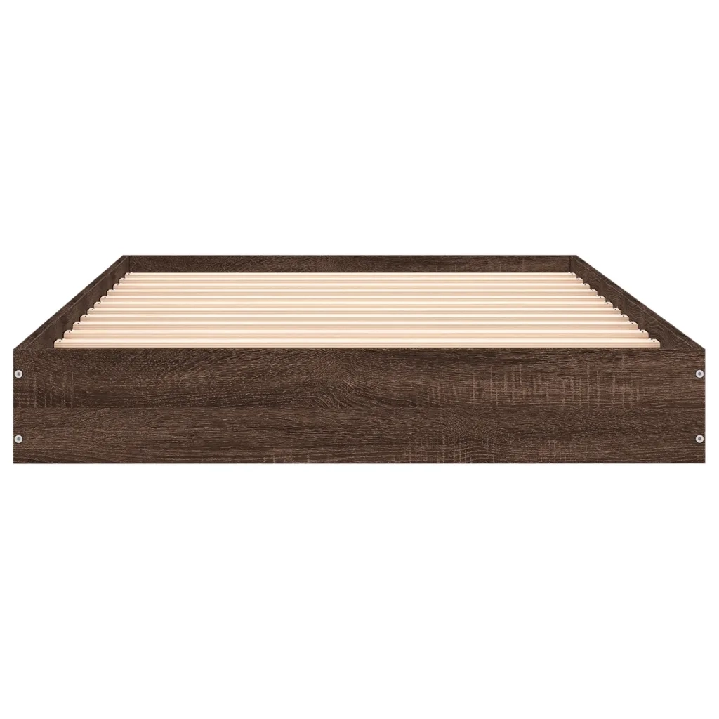 Giroletto senza Materasso Rovere Marrone 100x200 cm Truciolato