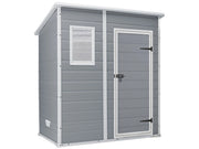 1pz casetta da giardino manor 6x4 cm. 183,5x111x200,5 h col. grigio cod:ferx.vit50684