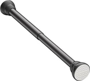 Douchegordijn adattabile maniglia di montaggio facile - nero lucido - inox - duraturo - 107-195 cm