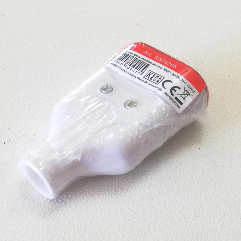 Rosi bipresa volante mobile bianca 2p+t 16a 250v