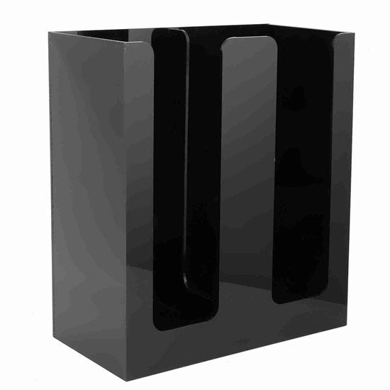 Dispensatore di bicchieri 2 Compartimenti - Bicchieriere per ufficio - Bicchieriere per caffetteria - Bicchieriere per latte - Bicchieriere per tè - Materiale ecocompatibile plastica