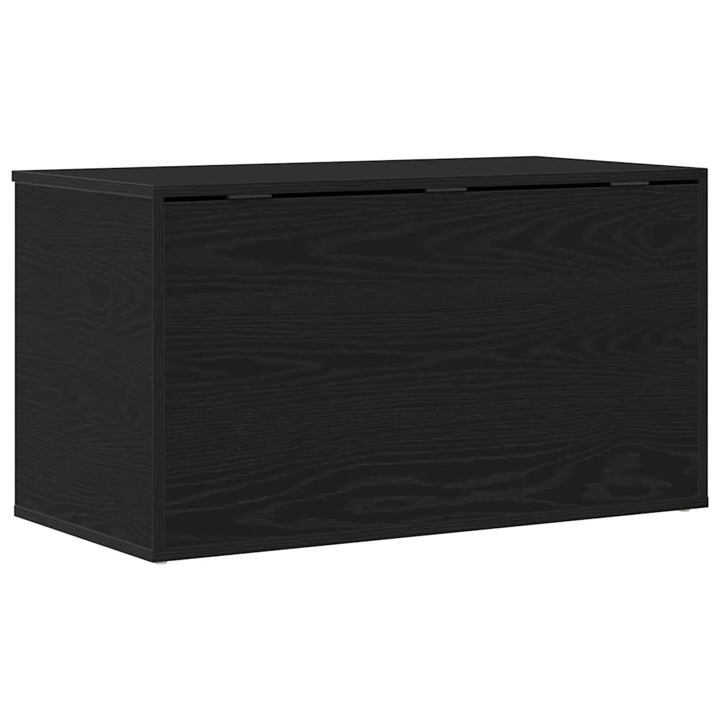 Scatola di Stoccaggio Rovere Nero 84 x 42 x 46 cm 862633