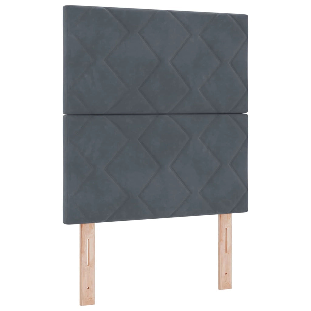 Letto ottomano con materasso Grigio Scuro 80 x 200 cm Velluto 3457756