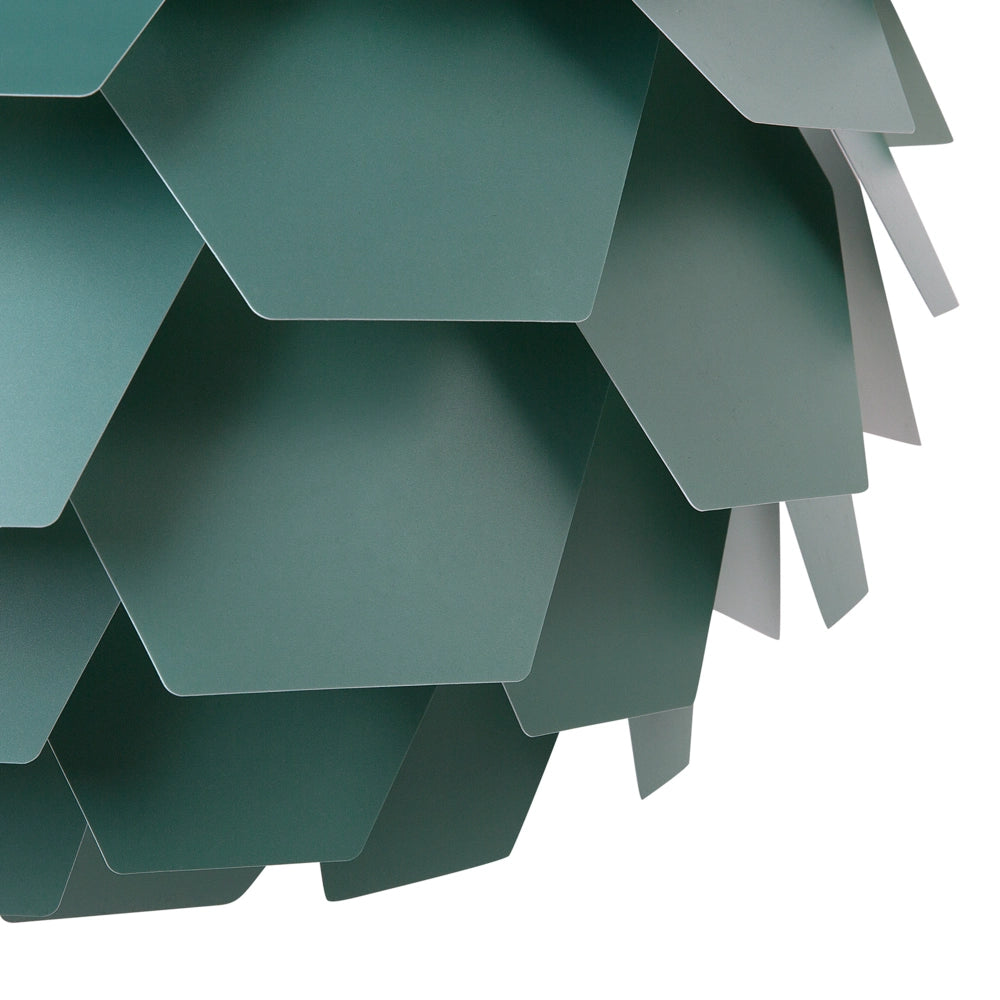 Lampadario moderno grande a forma di fiore in plastica di colore verde stile moderno