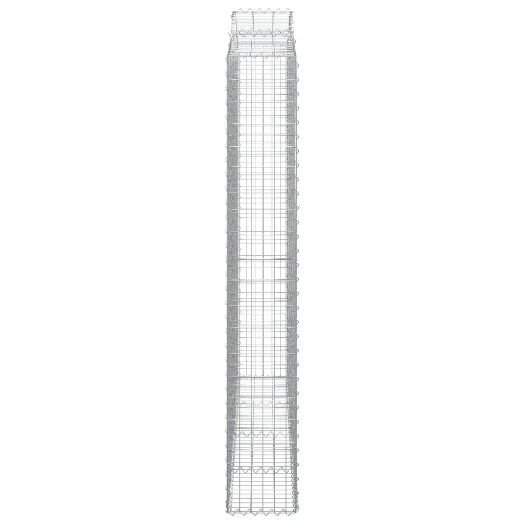 Cesti Gabbioni ad Arco 6 pz 200x30x200/220 cm Ferro Zincato 3145539