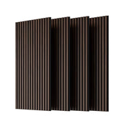 Pannelli Fonoassorbenti a Doghe in Legno 3D ¨C MINIMAL ¨C Noce Scuro 115x60cm