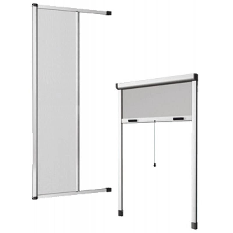ZANZARIERA VERTICALE RIDUCIBILE A RULLO 120 X 250 CM BRONZO