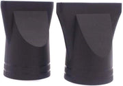 Set di accessori per parrucchiere in plastica per diffusore - Set di 2 pezzi - Strumento per styling capelli - Adatto per diametro esterno 4,5-4,5cm - Nero
