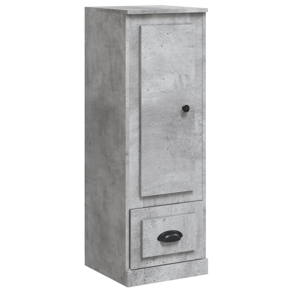 Buffet credenza cassettiera mobiletto mobile contenitore organizer per cucina soggiorno salotto alto 36 x 35,5 x 103,5 cm legno ingegnerizzato grigio 02_0034431