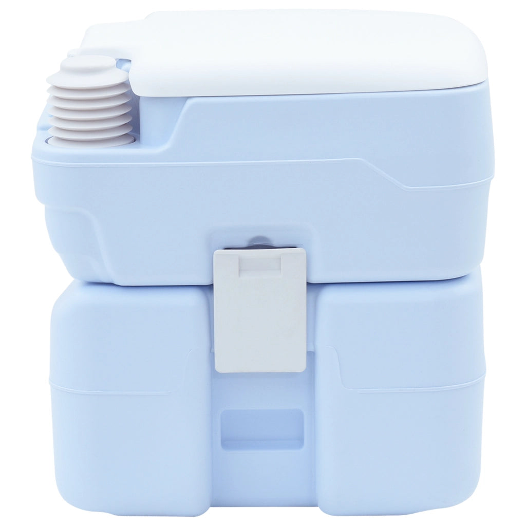 Luce Portatile per Toilette Blu e Bianca in Plastica da 20 L