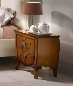 Comodino arte povera mod Giorgia in legno colore noce Bassano