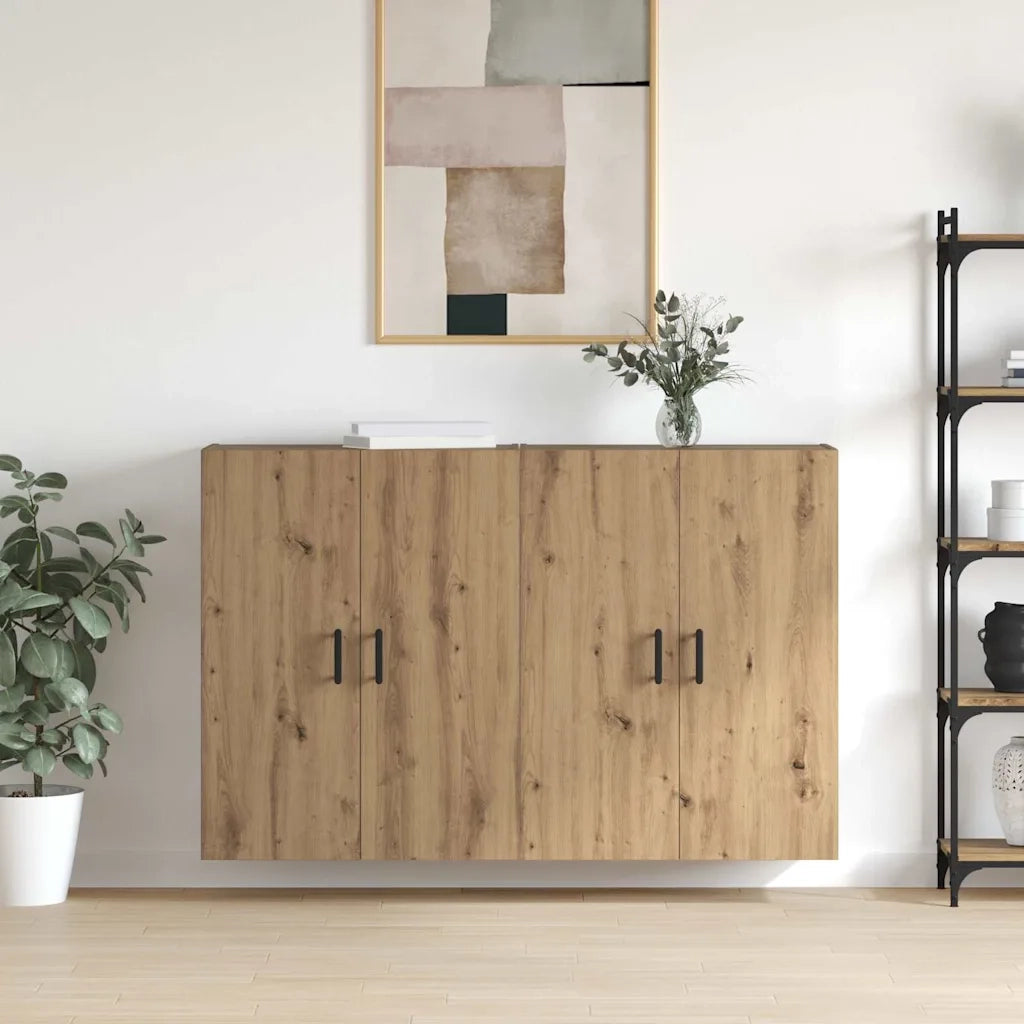 vidaXL Armadi da Muro 2 pcs rovere artigianale 69.5 x 34 x 90 cm