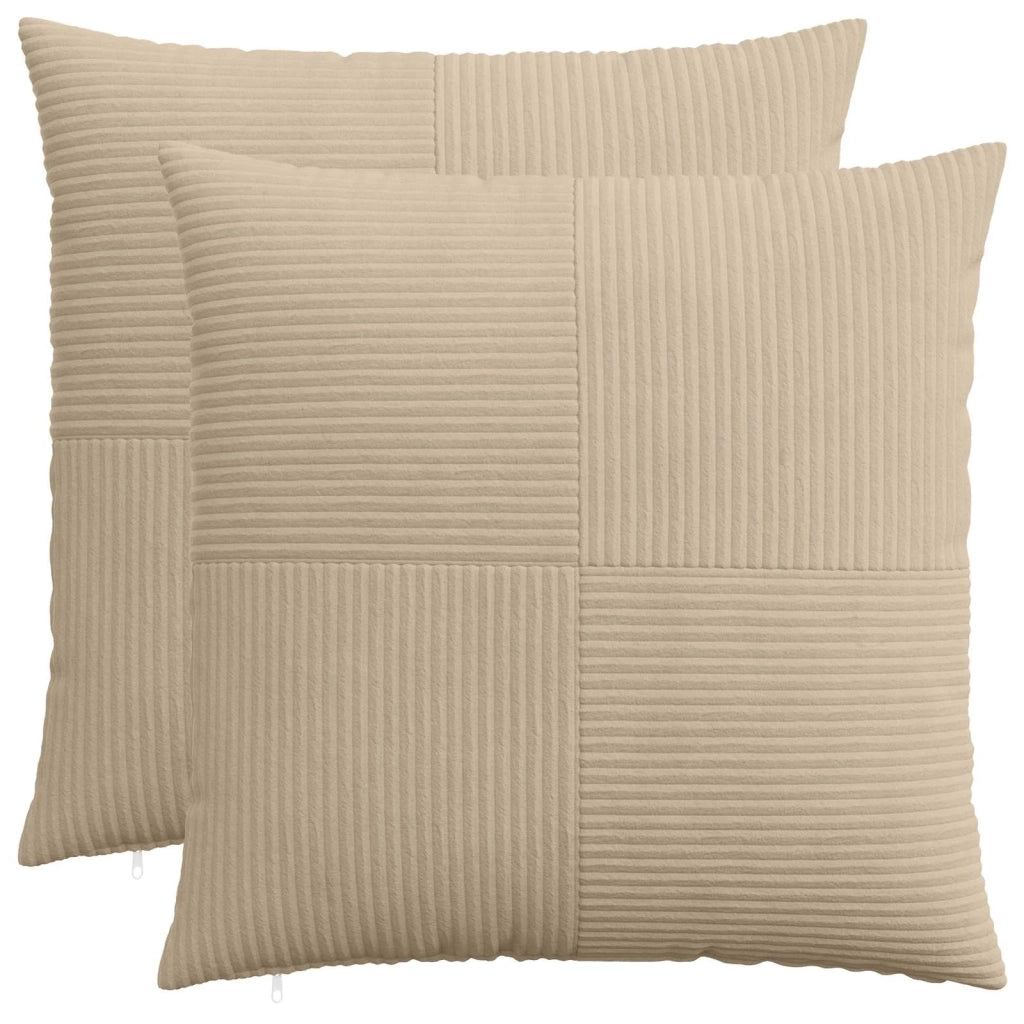 Federa 2 pcs ALMELO Tortora 55 x 55 cm corduroy 915323
