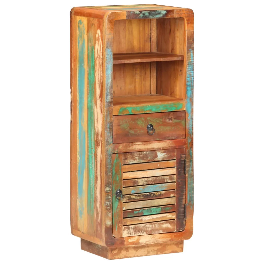 Credenza Alta 45x32x110 cm in Legno Massello di Recupero cod mxl 50059