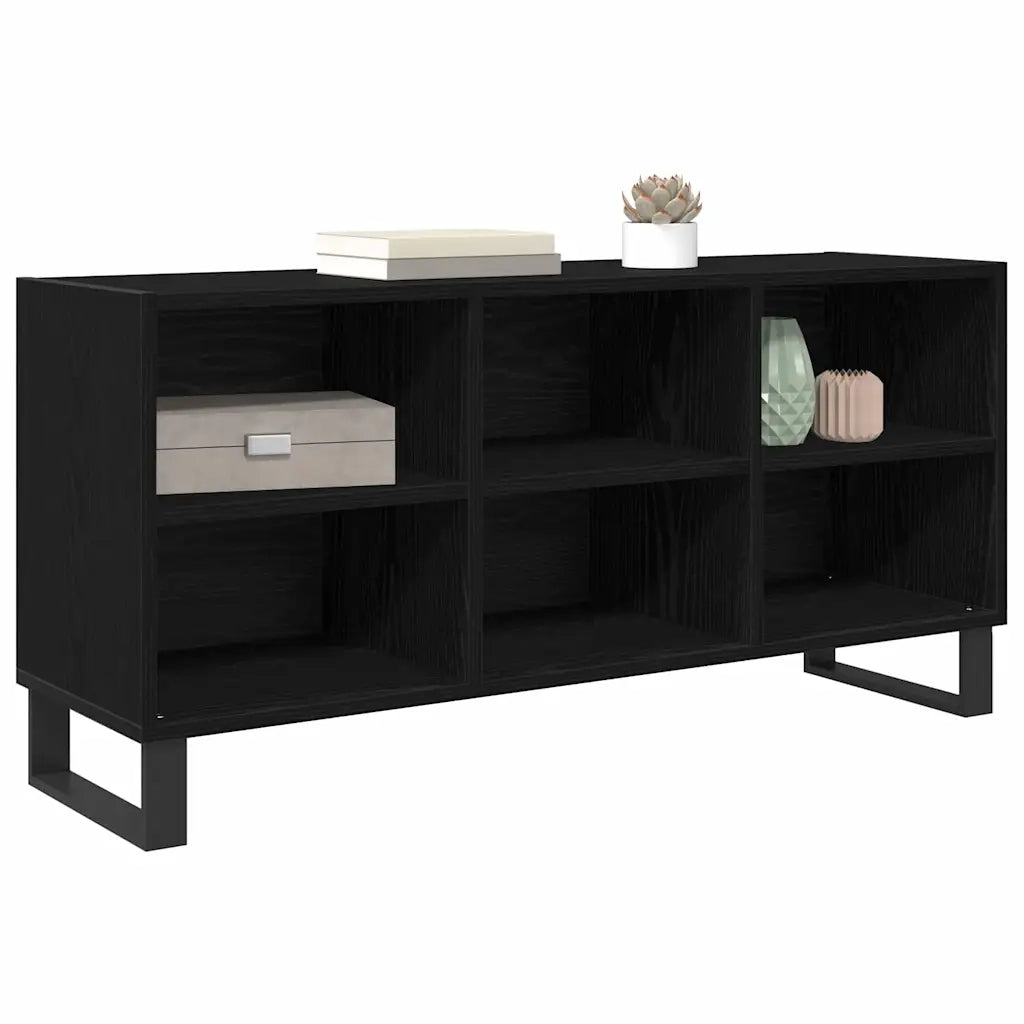 Mobile TV 103,5 x 30 x 50 cm Rovere Nero Legno ingegnerizzato 881928