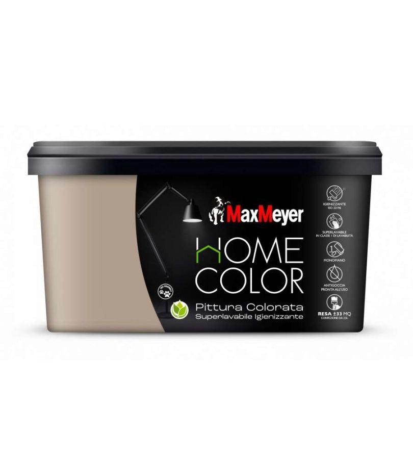 PITTURA COLORATA SUPERLAVABILE IGIENIZZANTE SAVANA 2,5L DI MAX MEYER