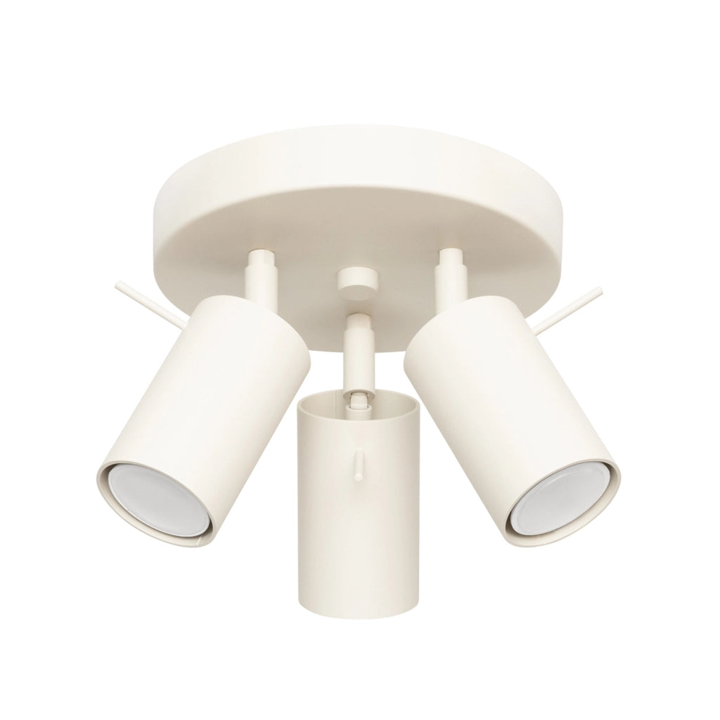 Plafoniera beige rotonda Ø20 TORQUE 3xGU10 Pure Lume