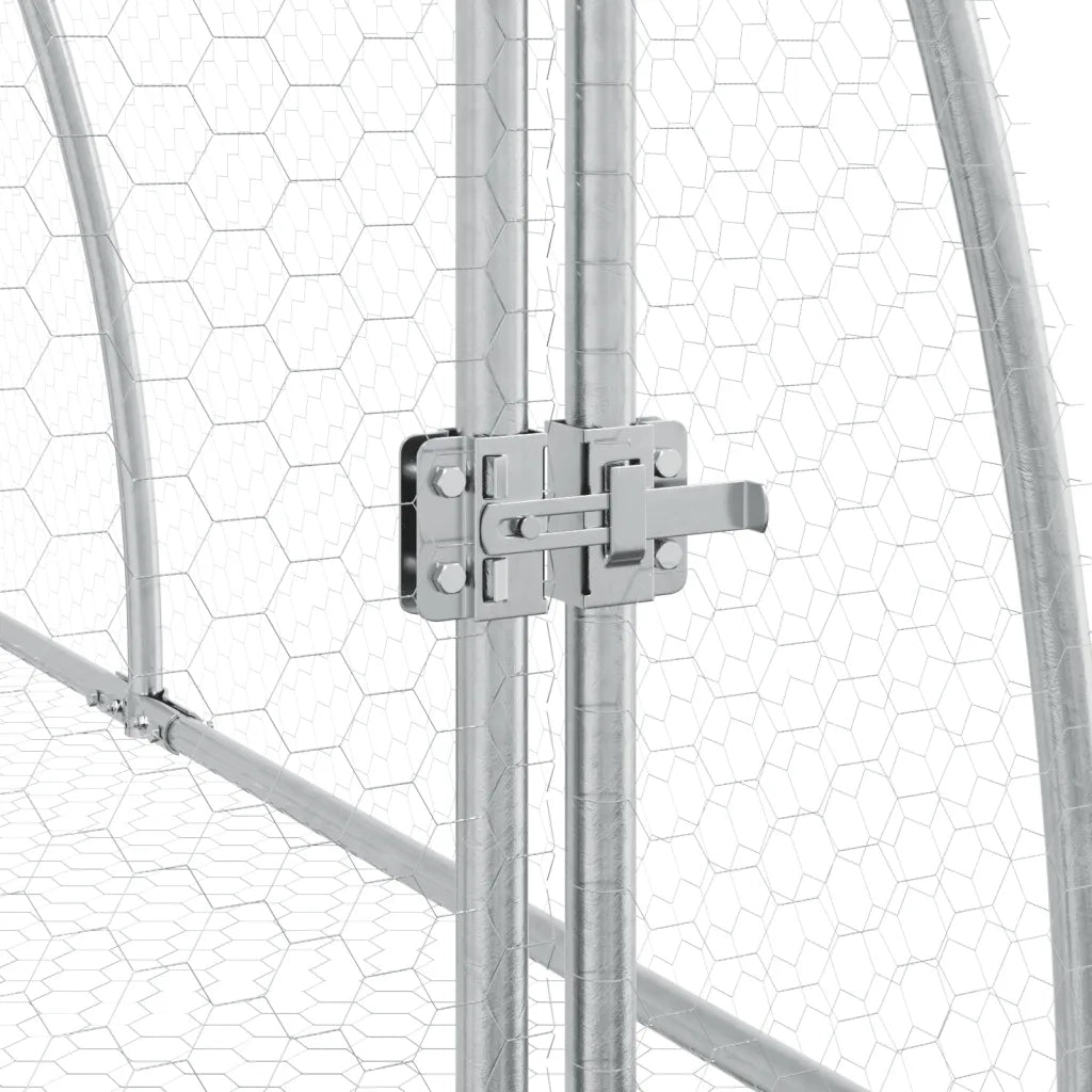 Conigliera Argento 100x105x120 cm in Acciaio Zincato