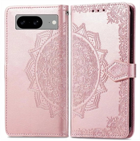 Hoes per telefono con chiusura a libro - Protezione per telefono Google Pixel 8 - Cappa in PU pelle - Cappa per telefono con chiusura a libro - Cappa per telefono con protezione - Uscite precise per le funzioni - Cappa per telefono con design sottile