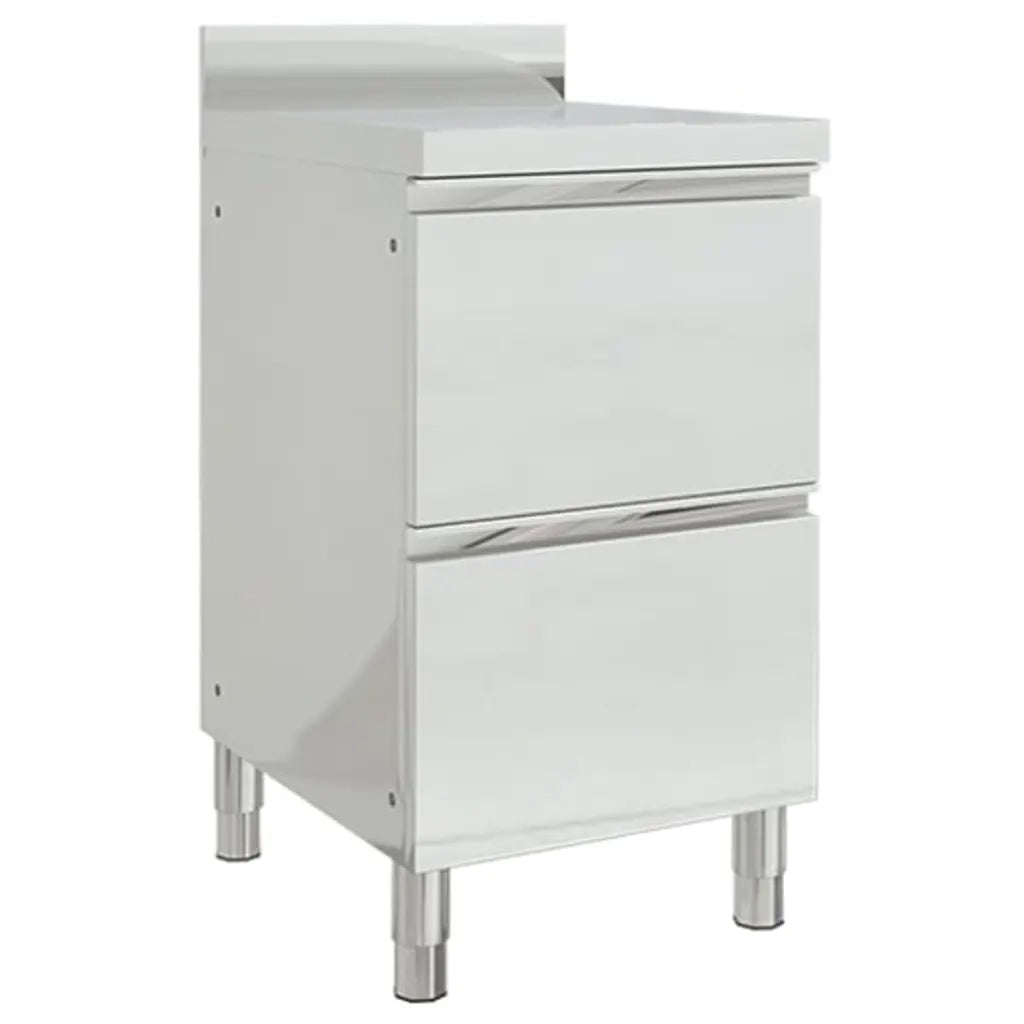 Mobiletti da Cucina Commerciale 2 pz in Acciaio Inoxcod mxl 118219