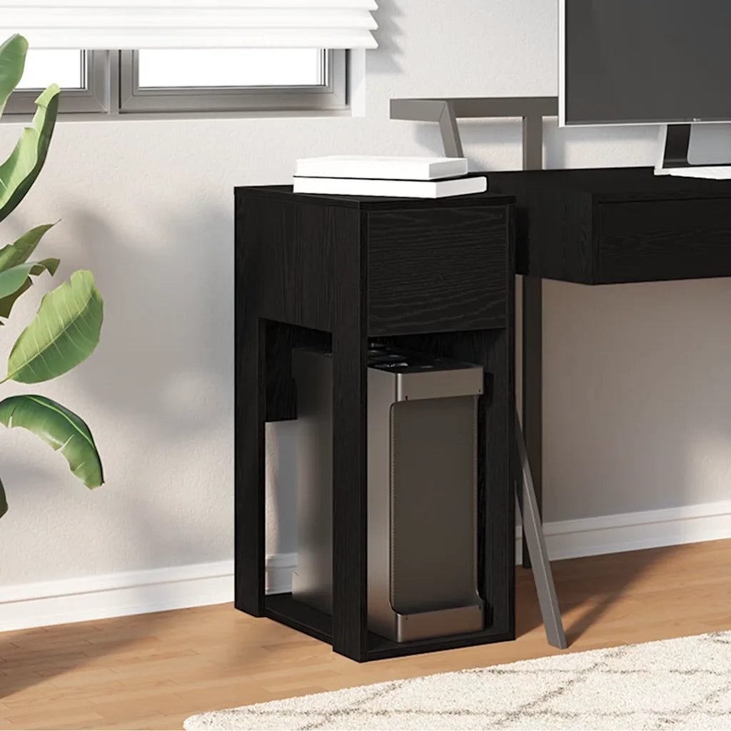 Supporto a Torre per Computer con Cassetto Nero 30x44x74 cm CFW2308875