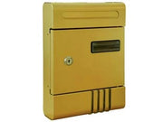 CASSETTA POSTALE IN METALLO PER ESTERNI BRONZATA  cm.20,5x6,5x29h.  bronzato    QUALITY