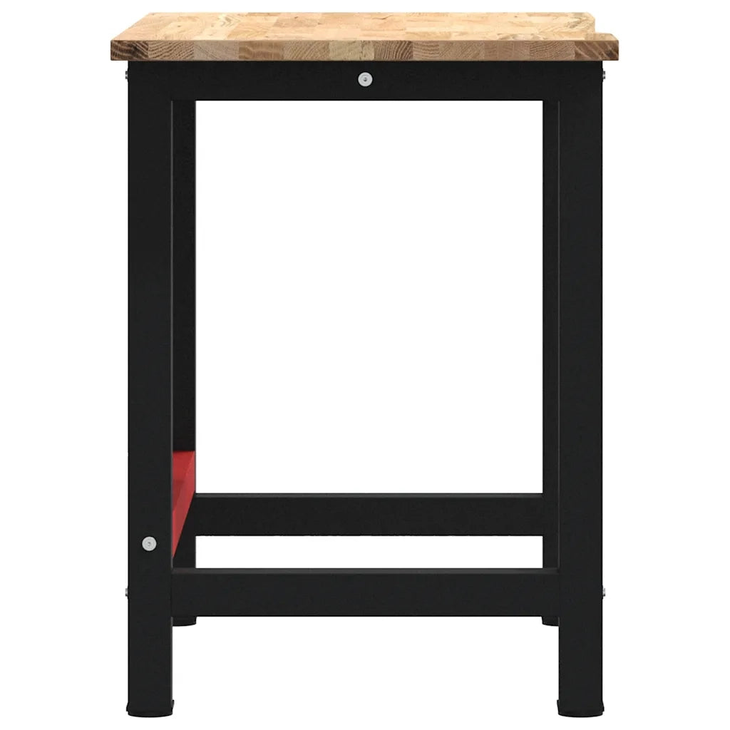 vidaXL Banco Lavoro 100x60x81,5 cm Legno Massello Rovere