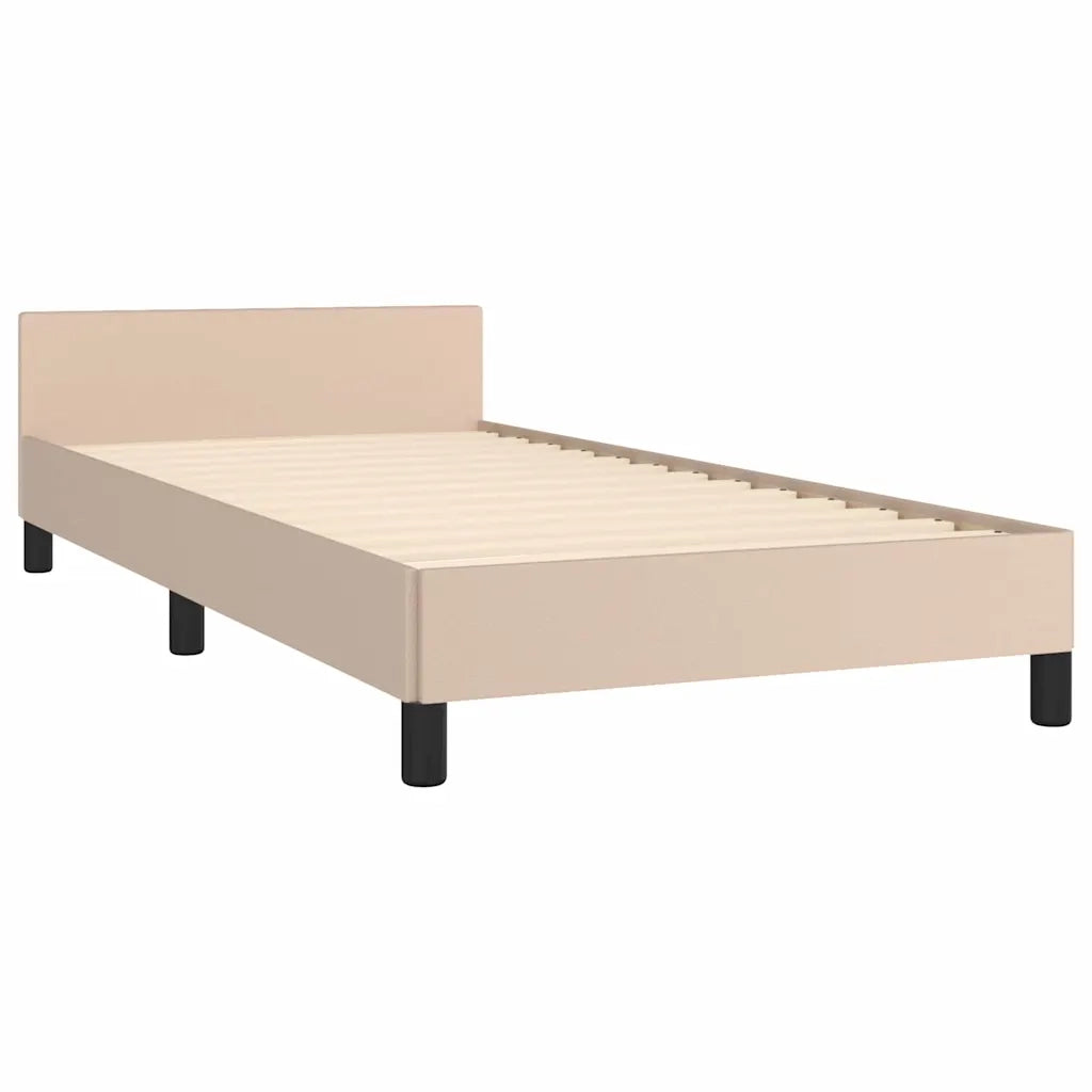 Giroletto con Testiera senza Materasso Cappuccino 90x200 cm