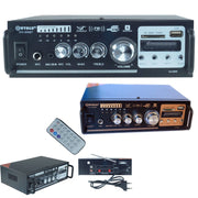 Trade Shop - Amplificatore Audio Stereo 2 Canali Bluetooth Microfono Usb Sd Mp3 Karaoke 806bt -