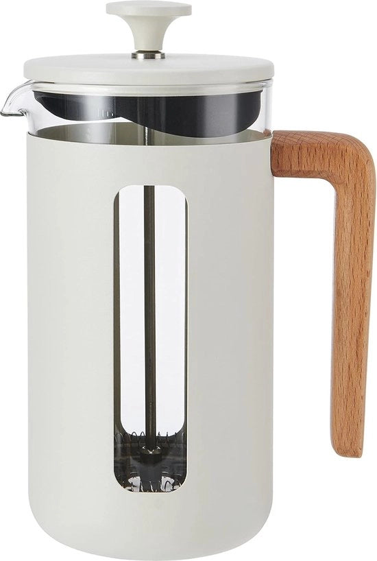 Caffettiera a Stampa 8 Cavi| Vetro di Borosilicato Resistente al Calore| Progettata per un Utilizzo Durevole per Caffè e Tè