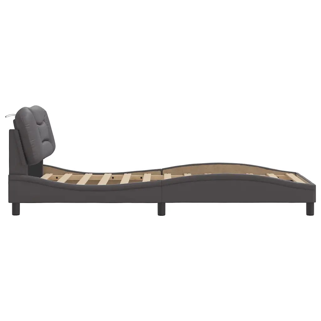 Giroletto senza Materasso Hvar Crema 90x200 cm in Similpelle