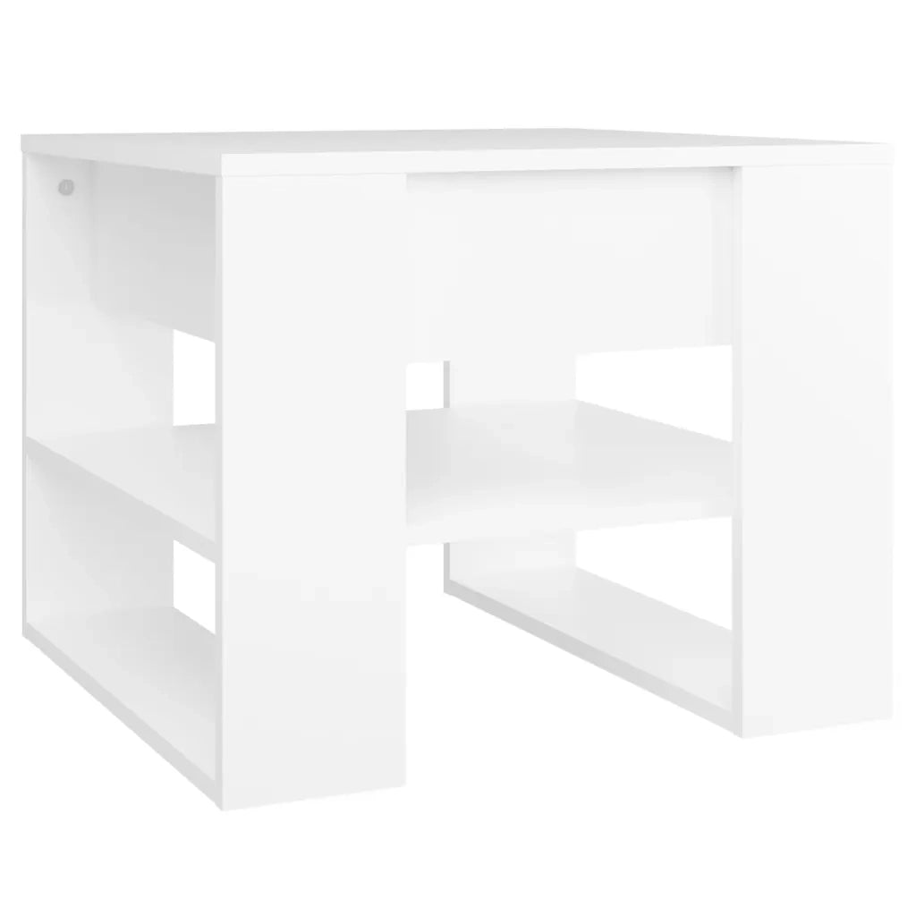 Tavolino da Salotto Bianco 55,5x55x45 cm in Legno Multistrato cod mxl 5865