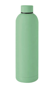 Borraccia Termica 1 Litro Bottiglia Acciaio Inox Inossidabile Doppio Strato 1000 Ml Tappo Antigoccia Doppia Camera Bevande Calde Fredde Termos Sistema Sottovuoto Rivestimento Soft Touch  - Menta