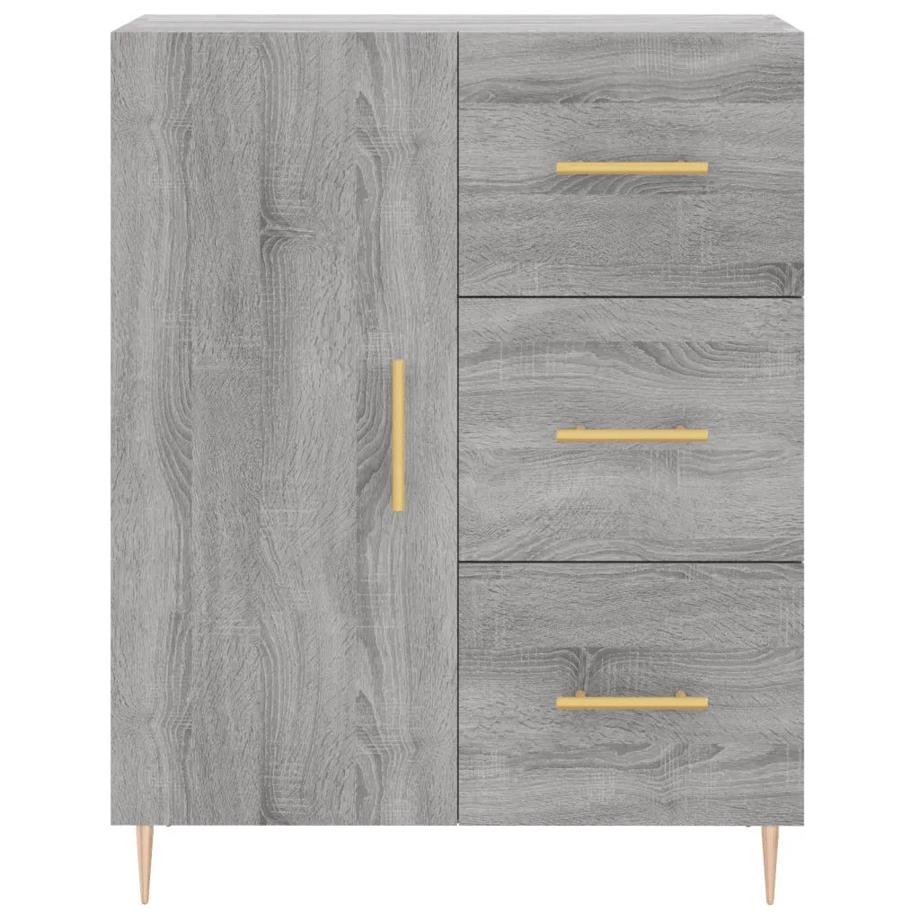 Credenza | Madia | Buffet da pranzo | Armadio da pranzo Grigio Sonoma 69,5x34x180 cm in Legno Multistrato