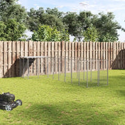 Gabbia per Cani Argento 6,05 m² in Acciaio 3082231