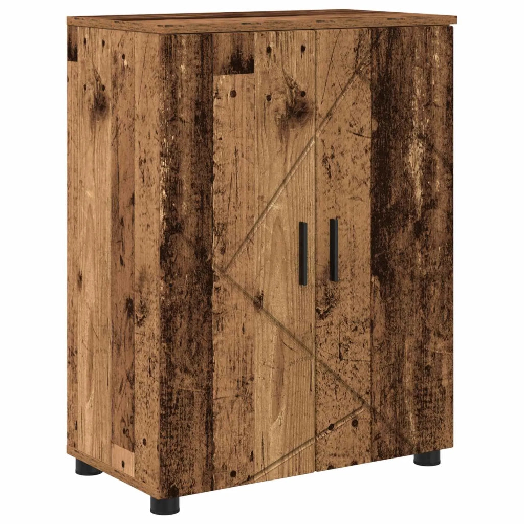 Mobile da Bagno con archiviazione Legno vecchio 60 x 35 x 80 cm 883312