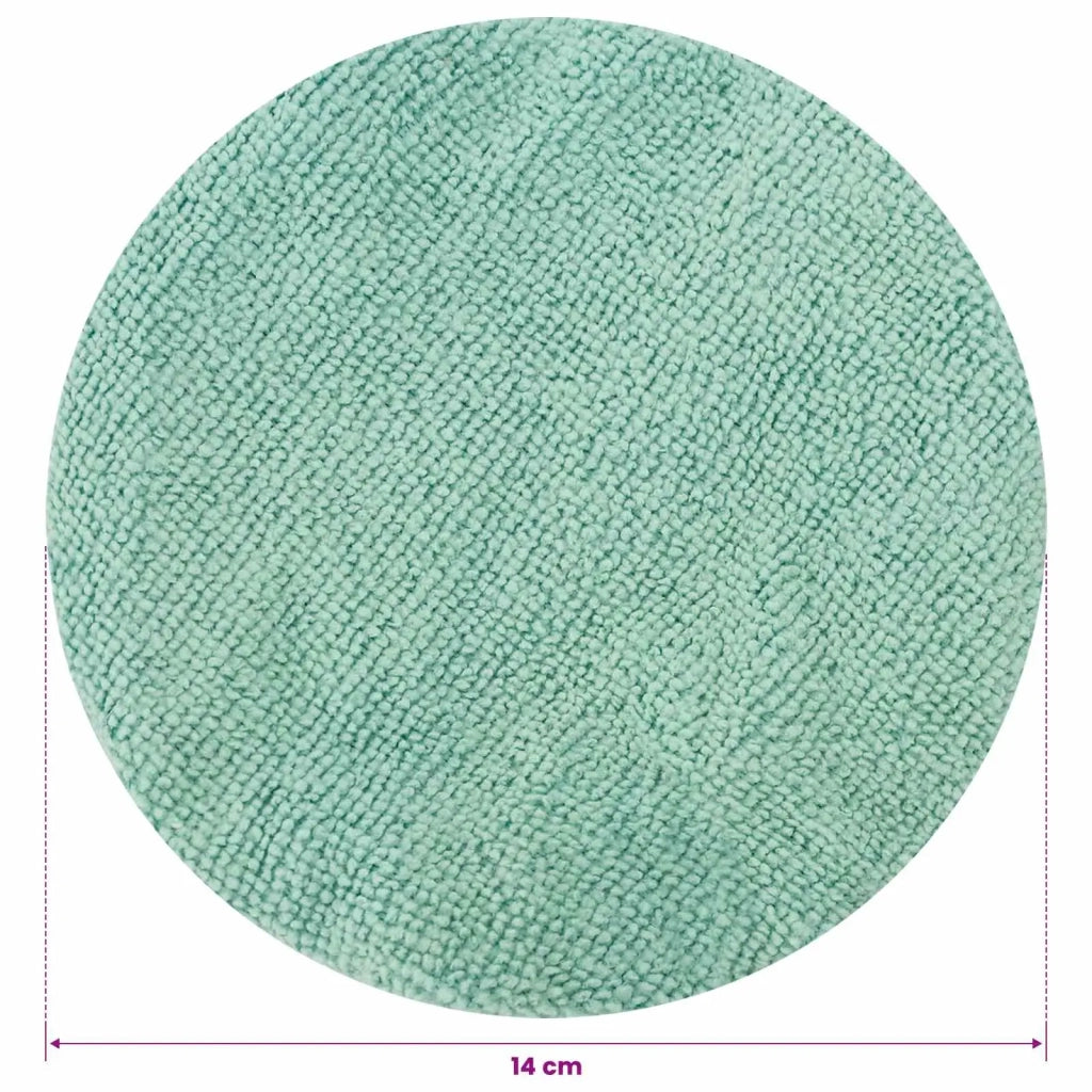 Cuffie per lucidatrice 4 pz Ø 14 cm Verde chiaro Microfibra 42048124