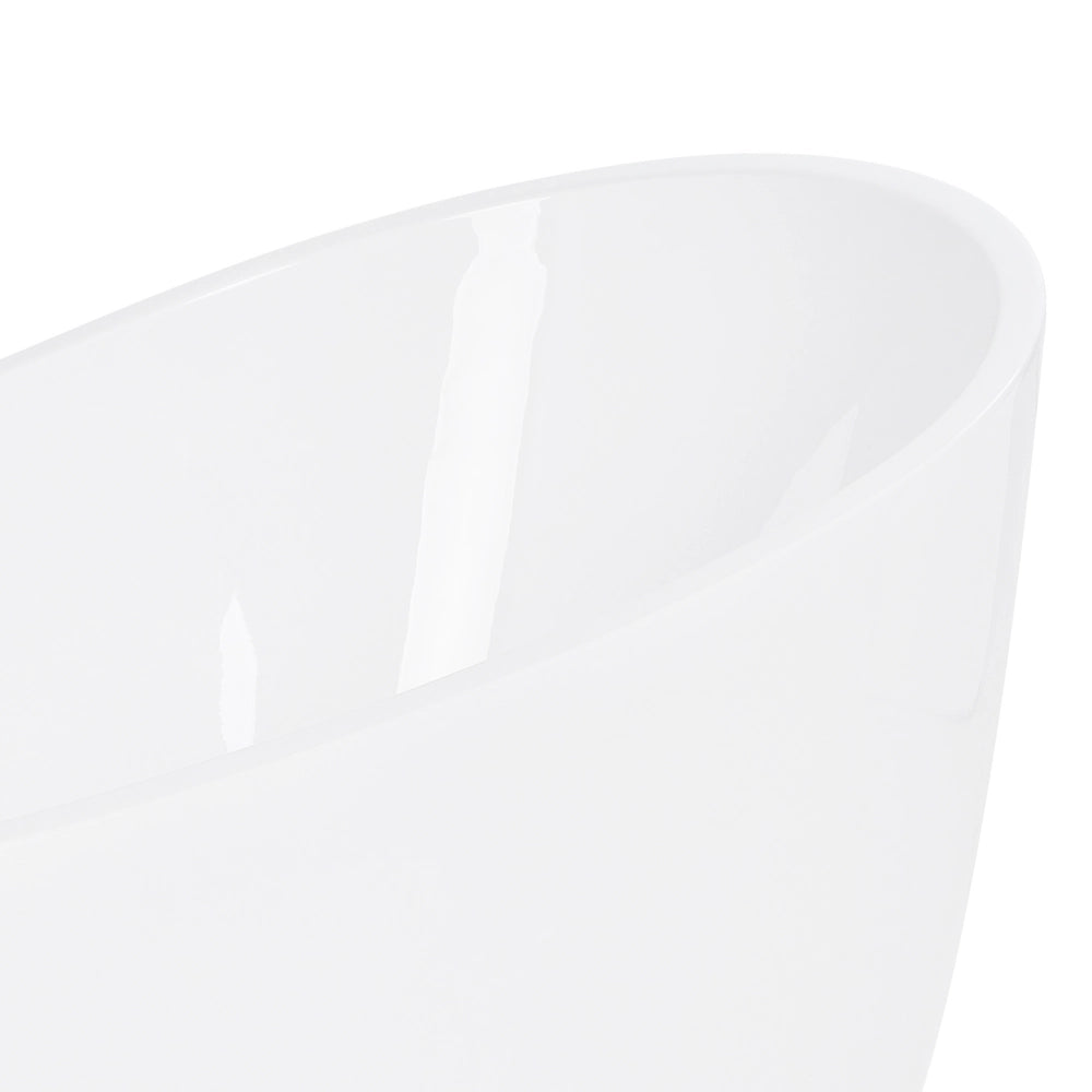 Vasca da Bagno Freestanding in Acrilico Sanitario Bianco 170 x 77 cm